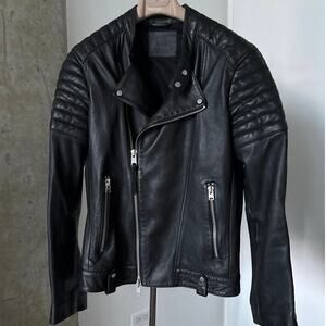 AllSaints Jasper Leather Jacket SZ M
